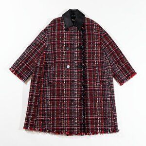 Alexander McQueen plaid woven multicolor coat